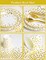 141-piece white and gold party supplies set, designed for 20 guests. This dinnerware set includes paper plates, napkins, cups, and silverware, perfect for weddings, bridal showers, engagement parties, birthdays, and other special occasions, adding an